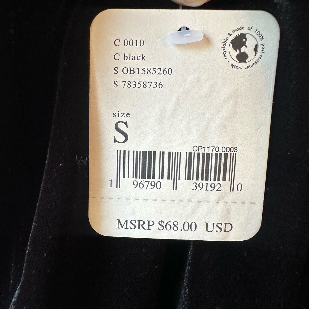 Free People Black Velvet Blouse S - Picture 4 of 4